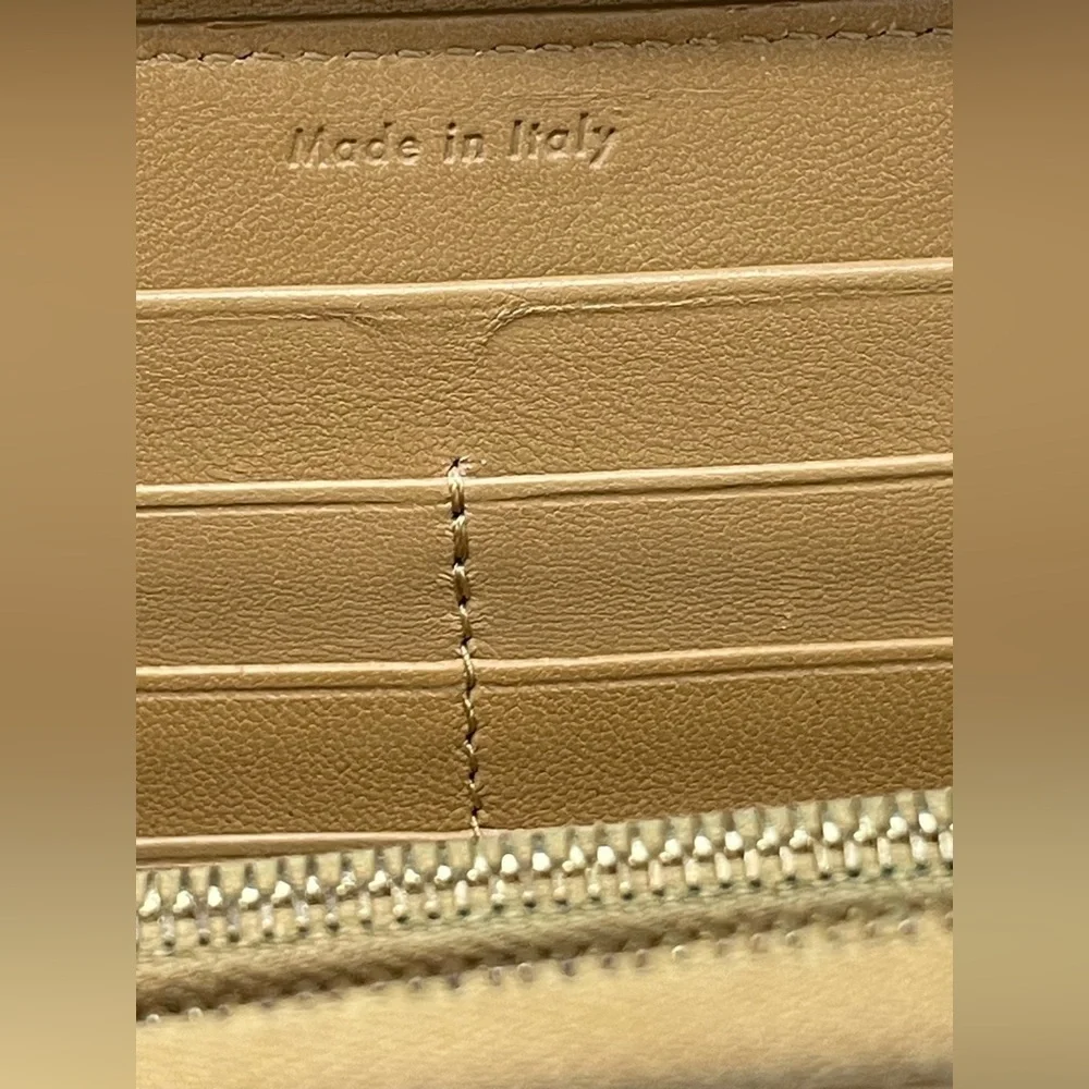 Celine Bicolor Long Zip-Around Wallet